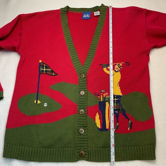 EVAN PICONE golf novelty Cardigan/sweater - Picture 10 of 11
